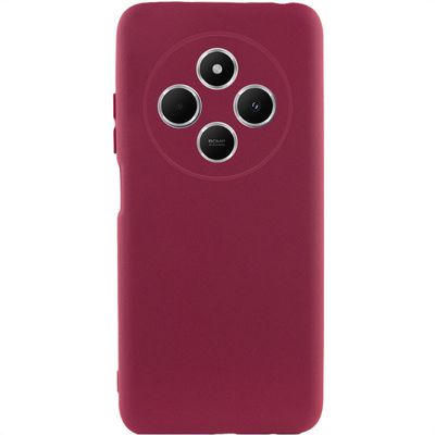 Чохол TPU GETMAN Liquid Silk Full Camera для Xiaomi Redmi 14C (Бордовий / Marsala) 74073 74073 Чехол