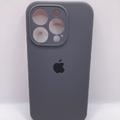 Чохол Silicone Case Full Camera Protective (AA) для Apple iPhone 15 Pro (6.1) (Сірий / Dark Gray) 00066392 Чехол