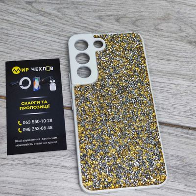 TPU+PC чехол Diamond Full Camera для Samsung Galaxy S22 (Gold) 55041 55041* Китай