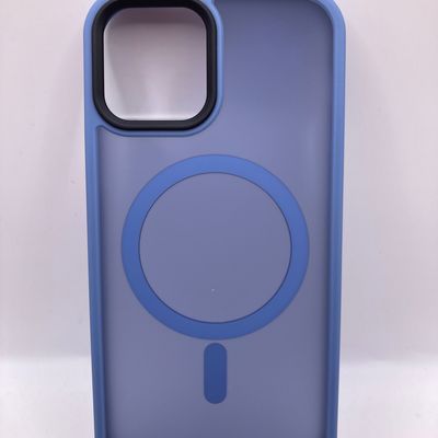 TPU+PC чохол Metal Buttons with MagSafe Colorful для Apple iPhone 12 Pro / 12 (6.1) (Блакитний) 64994 64994* Чехол