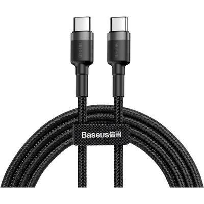 Кабель  Cafule Type-C to Type-C PD 2.0 60W (1m) (gray/black) 21707 Baseus