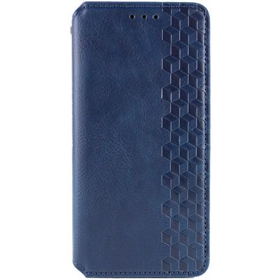 Шкіряний чохол книжка GETMAN Cubic (PU) для Xiaomi Redmi 13 4G / Poco M6 4G (Синій) 72262 72262 Чехол