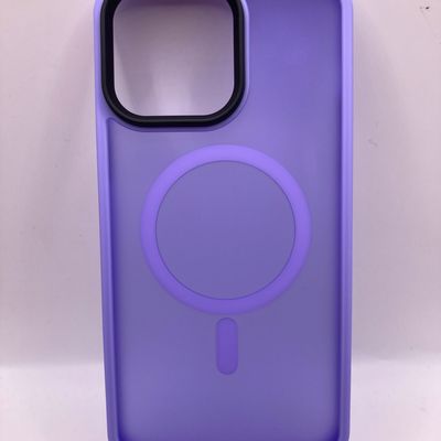 TPU+PC чохол Metal Buttons with MagSafe Colorful для Apple iPhone 14 Pro Max (6.7) (Бузковий) 64755 64755 Чехол