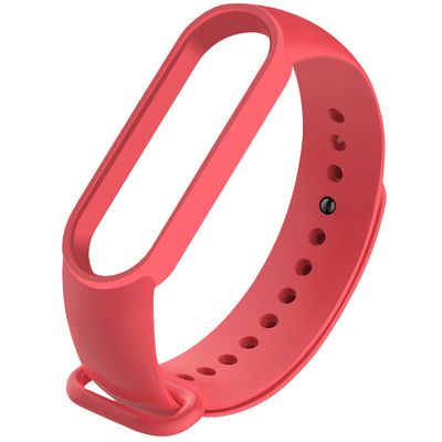 Силіконовий ремінець для Xiaomi Mi Band 5 / 6 (Червоний / Camellia) 37249 37249