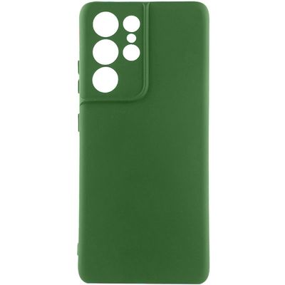 Чохол Silicone Cover Lakshmi Full Camera (A) для Samsung Galaxy S23 Ultra (Зелений / Dark green) 59080 Чехол