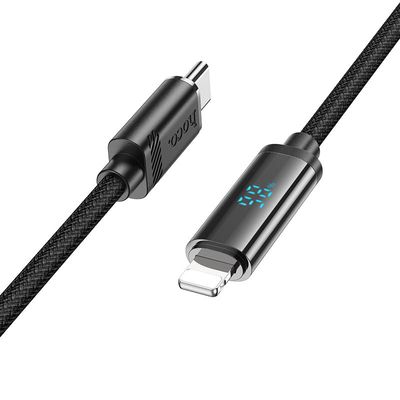 Дата кабель  U127 Power Type-C to Lightning (1.2m) (Black) 67561 Hoco