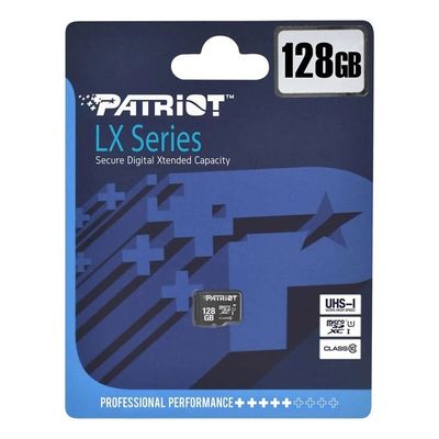 Карта памяті microSDXC (UHS-1) Patriot LX Series 128Gb class 10 PSF128GMDC10 