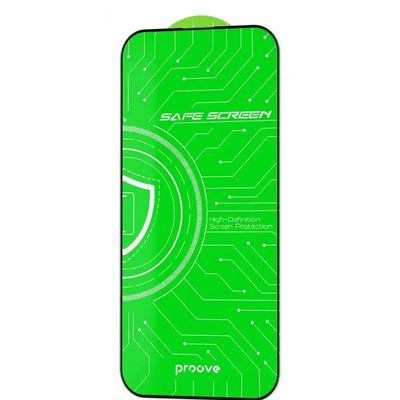 Захисне скло  Safe Screen iPhone 15 Pro Max (10 pcs) (black) 61118 Proove