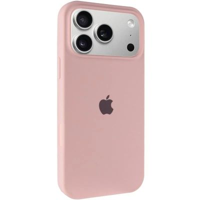 Чохол Silicone Case Full Camera Protective (AA) для Apple iPhone 17 Pro Max (6.9) (Рожевий / Pink Sand) 00082644