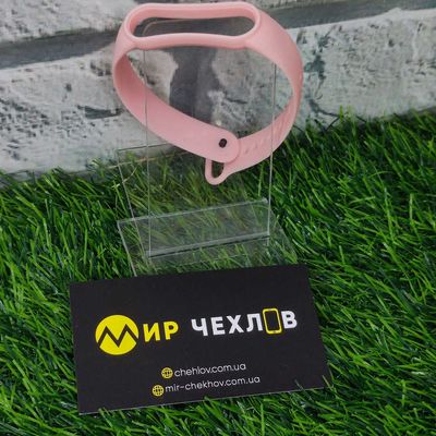Ремінець Silicone Xiaomi Mi Band 5/6 light pink 28881* Китай