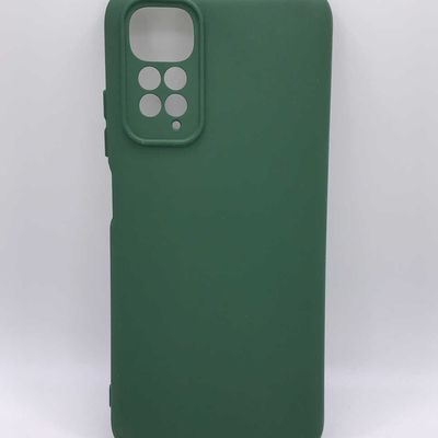 Чохол Silicone Cover Lakshmi Full Camera (A) для Xiaomi Redmi Note 11 (Global) / Note 11S (Зелений / Dark green) Чехол