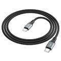 Кабель  X86 Spear Silicone Type-C to Type-C 60W (1m) (black) 38110 Hoco