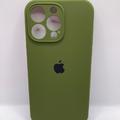 Чохол Silicone Case Full Camera Protective (AA) для Apple iPhone 15 Pro Max (6.7) (Зелений / Dark Olive) 66393 66393* Чехол