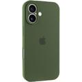 Чохол Silicone Case Full Protective (AA) для Apple iPhone 17 (6.3) (Зелений / Dark Olive) 00081608 00081608 Чехол