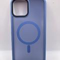 TPU+PC чохол Metal Buttons with MagSafe Colorful для Apple iPhone 12 Pro Max (6.7) (Блакитний) 64995 64995 Чехол