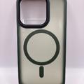 TPU+PC чохол Metal Buttons with MagSafe Colorful для Apple iPhone 15 Pro (6.1) (Зелений) 65603 65603 Чехол