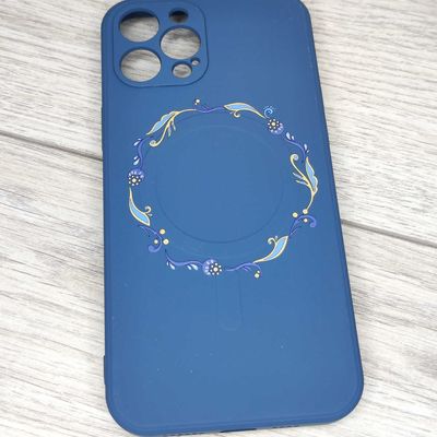 Чохол WAVE Minimal Art Case iPhone with MagSafe 12 Pro Max (blue/wreath) 35289* 35289 Китай