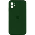 Чохол Silicone Case Square Full Camera Protective (AA) для Apple iPhone 11 (6.1) (Зелений / Army green) 40234 00040234* Чехол