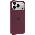 Чохол Silicone Case Full Protective (AA) для Apple iPhone 17 Pro (6.3) (Бордовий / Plum) 00081610 Чехол