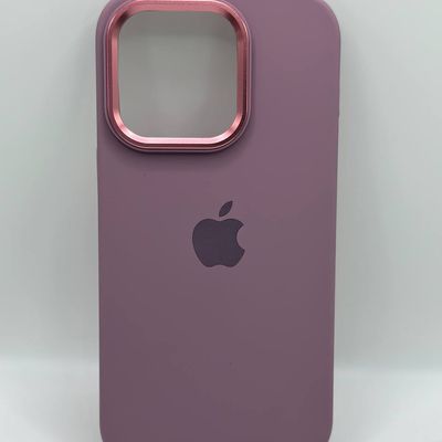 Чохол Silicone case Full (Metal Frame and Buttons) for iPhone 13 Lilac
