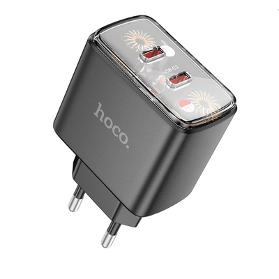 Адаптер мережевий  Smart charger CS43A |2Type-C, 45W/3A, PD/QC| 24059 Hoco