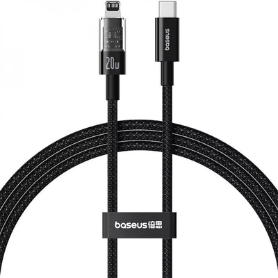 Кабель  Gem Fast-Charging Type-C to Lightning 20W 1m (black) 59407 Baseus