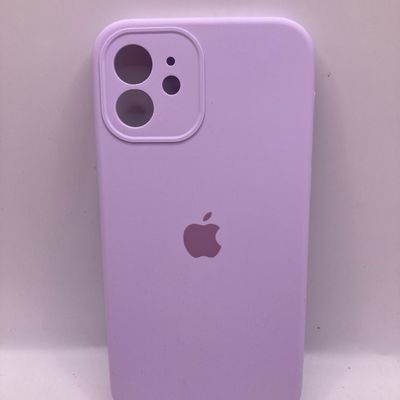 Чохол Silicone Case Full Camera Protective (AA) для Apple iPhone 12 (6.1) (Бузковий / Lilac) 00042250 Чехол