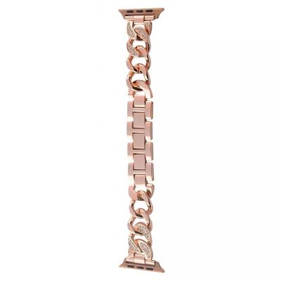 Ремінець Apple Watch Metal Diamonds 38/40/41 mm (rose gold) 45647 45647 Ремешок