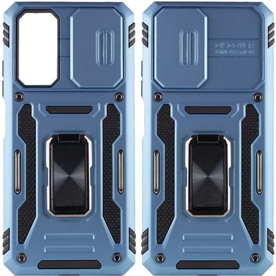 Ударостійкий чохол Camshield Army Ring для Xiaomi Redmi Note 11 (Global) / Note 11S / Note 12S (Блакитний / Light Blue) 55269 Чехол