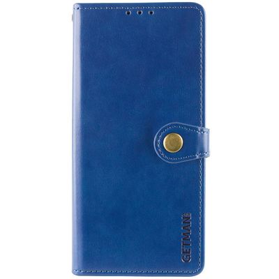 Шкіряний чохол книжка GETMAN Gallant (PU) для Xiaomi Redmi 14C (Синій) 74491 Чехол