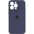 Чохол Silicone Case Full Camera Protective (AA) для Apple iPhone 16 Pro (6.3) (Темно-синій / Midnight blue) 00074282 Чехол