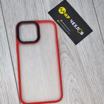 Чохол Shadow Matte Metal Buttons iPhone 13 Pro Max (red) 33342 red 33342 red 33342 Чехол