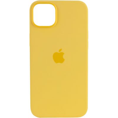 Чохол Silicone case (AAA) full with Magsafe для Apple iPhone 14 Pro (6.1) (Жовтий / Sunglow) 57031 57031* 57031