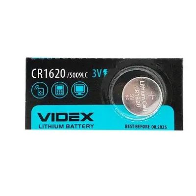 Батарейки літієва VIDEX CR1620/5009LC 3V 5 шт. 64036 Videx