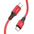 Кабель  X86 Spear Silicone Type-C to Type-C 60W (1m) (red) 38110 38110 38110 Hoco
