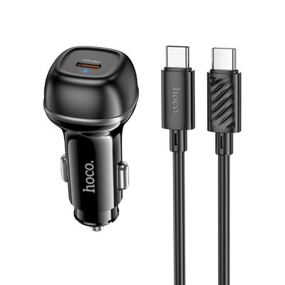 АЗП  Z58 Rank PD30W (1USB-C) + кабель Type-C to Type-C (Black) 00076875 Hoco