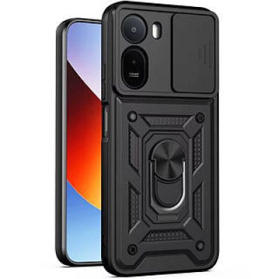 Чохол Ummi Camshield Serge Ring для Xiaomi Redmi A7 Pro 4G / Poco C81 / C81 Pro (Чорний / Black) 00087098 Чехол