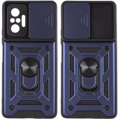Ударостійкий чохол Camshield Serge Ring для Xiaomi Redmi Note 10 Pro / 10 Pro Max (Синій) 47756 Чехол
