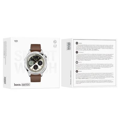 Смарт-годинник  Smart Watch Y21 Amoled Smart sports watch (call version) (Metal gray) 73921 Hoco
