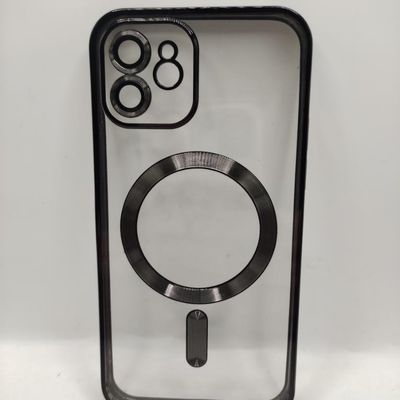 Чохол Metal Matte Case with Magnetic Ring iPhone 12 (black) 54518 Чехол
