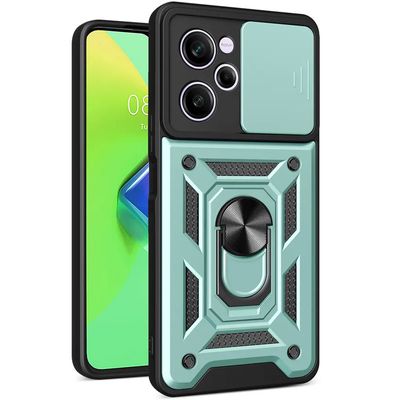 Ударостійкий чохол Camshield Serge Ring для Xiaomi Poco X5 Pro 5G / Note 12 Pro 5G (Зелений) 63333 Чехол
