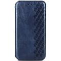Кожаный чехол книжка GETMAN Cubic (PU) для Samsung Galaxy A02 (Синий) 43330 Чехол