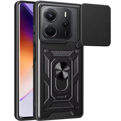 Чохол Ummi Camshield Serge Ring для Xiaomi Redmi Note 14 4G (Europe version) (Чорний / Black) 00080732