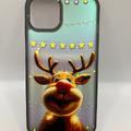 Чохол WAVE Snowy animals Matte Gradient (Nprint) iPhone 14 (deer (black)) 1325 1325* 1325 Чехол