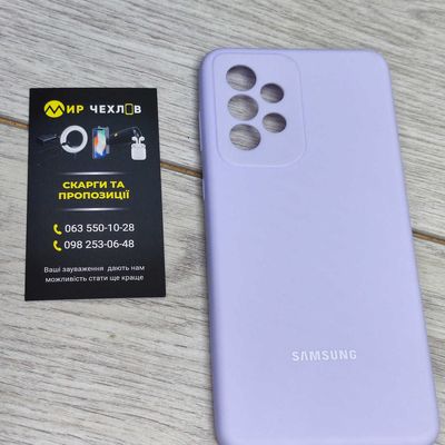 Чохол Silicone Cover Full Camera (AA) для Samsung Galaxy A33 5G (Бузковий / Dasheen) 56978 Китай