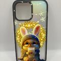 Чохол WAVE Snowy animals Matte Gradient (Nprint) iPhone 14 Pro Max (rabbit (black)) 1326 Чехол