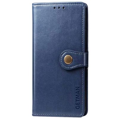 Шкіряний чохол книжка GETMAN Gallant (PU) для Xiaomi Redmi 13 4G / Poco M6 4G (Синій) 72261 Чехол