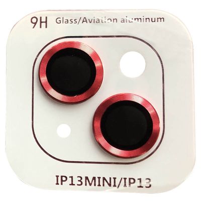 Захисне склоMetal Classic на камеру (в упак.) для Apple iPhone 13 mini / 13 (Красный / Red) 51799 Китай