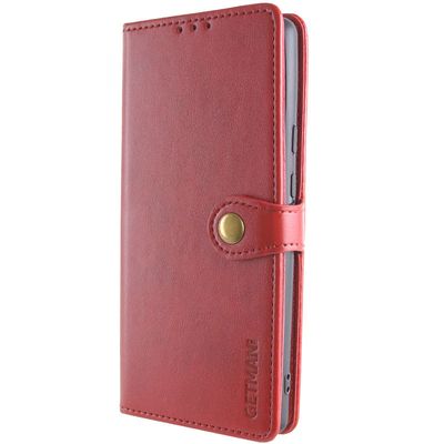 Шкіряний чохол книжка GETMAN Gallant (PU) для Xiaomi Redmi 13C / Poco C65 (Червоний) 68152 Чехол