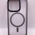TPU+PC чохол Metal Buttons with MagSafe Colorful для Apple iPhone 15 Pro (6.1) (Сірий) 65603 65603 Чехол